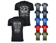 Men's Bacon and Beer Humor T-shirts product
